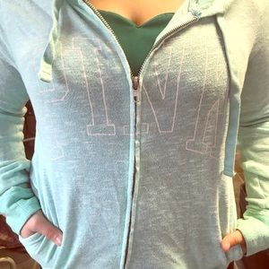 Aqua green hoodie